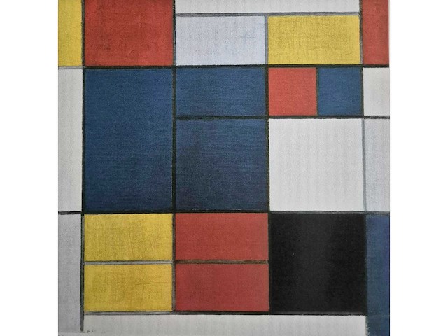 Litho mondriaan - afbeelding 1 van  5