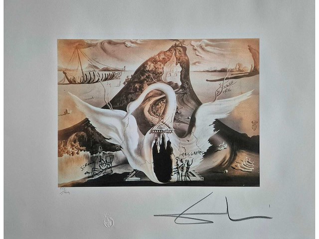 Litho salvador dali - afbeelding 2 van  3