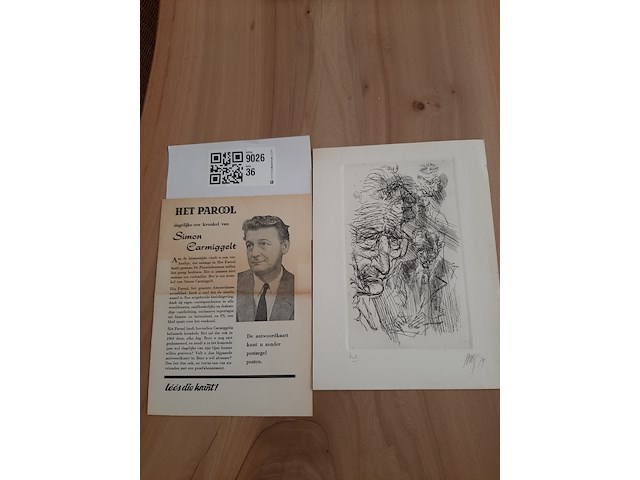 Litho simon carmiggelt, parool, 1979 - afbeelding 1 van  3