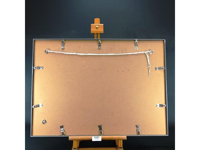 Litho "vlakvulling ii" van m.c. escher, gemaakt in juli 1957. als puzzel en ingelijst - afbeelding 5 van  5