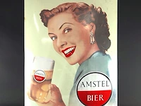 Lithografie reclamebord amstel bier - afbeelding 2 van  5