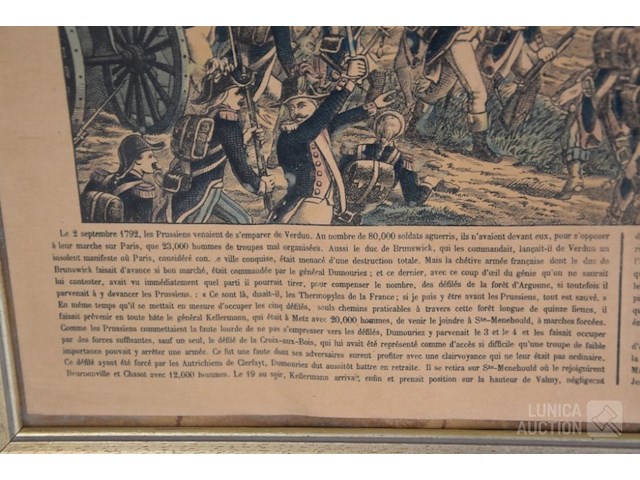 Lithografie "slag bij valmy" - afbeelding 4 van  4