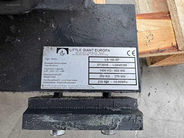 Little giant ls 150 sp vacuümlifter voor heftruck... - afbeelding 2 van  10