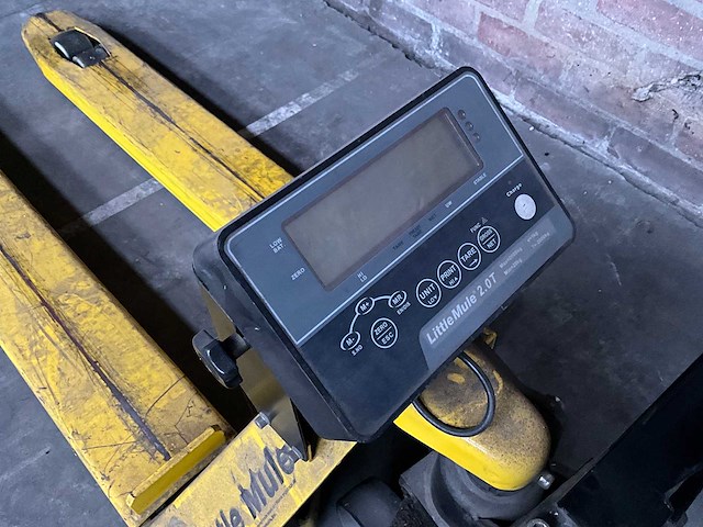 Little mule - 2.0t - hydraulische weegpalletwagen 2.000kg - afbeelding 2 van  6