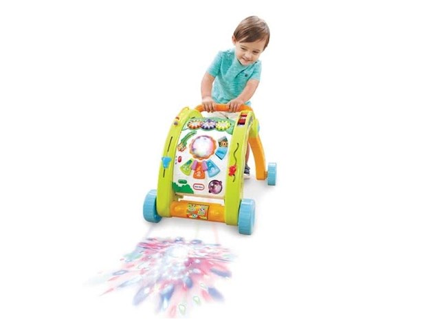 Little tikes 3in1 loopwagen groen/oranje/wit - afbeelding 3 van  4