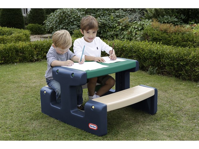 Little tikes junior jungle evergreen picknicktafel - afbeelding 1 van  6