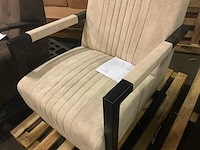 Livia beige stripe fauteuil - afbeelding 8 van  8