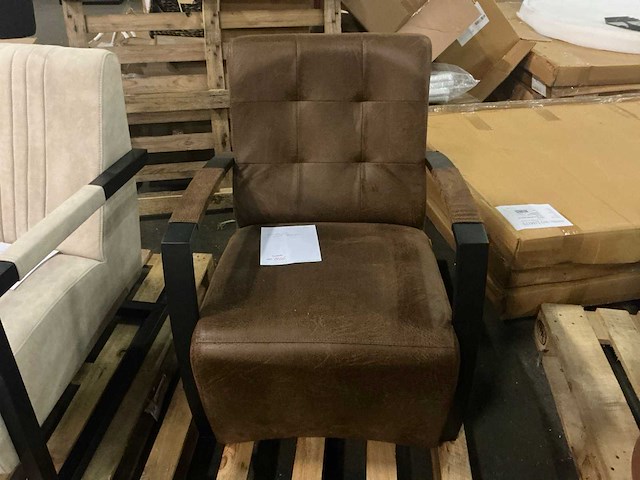 Livia brown fauteuil - afbeelding 2 van  5