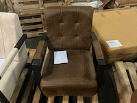 Livia brown fauteuil - afbeelding 3 van  5