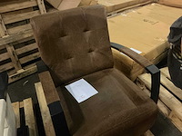 Livia brown fauteuil - afbeelding 4 van  5
