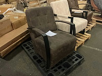 Livia dark brown fauteuil - afbeelding 3 van  7