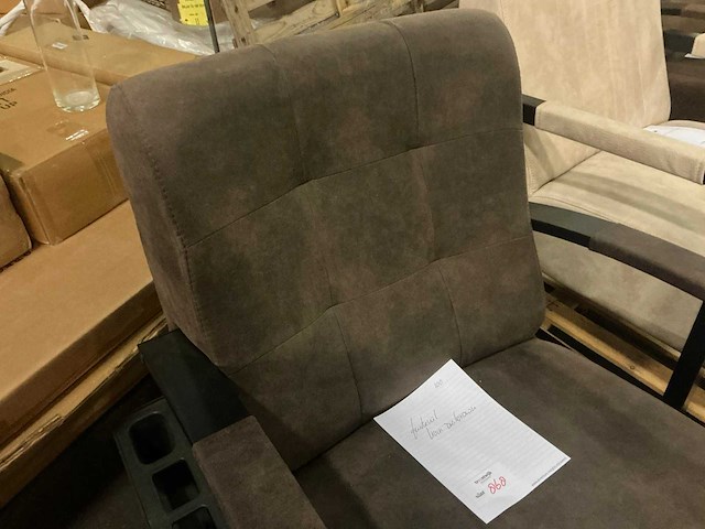 Livia dark brown fauteuil - afbeelding 5 van  7
