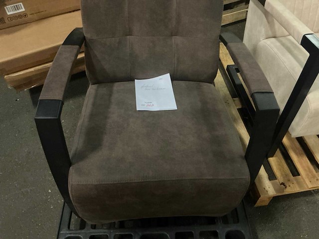 Livia dark brown fauteuil - afbeelding 6 van  7