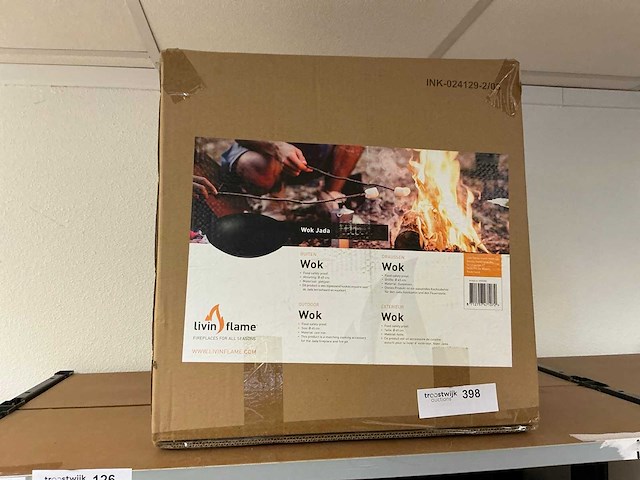 Livin flame gietijzeren wok pan - afbeelding 1 van  1