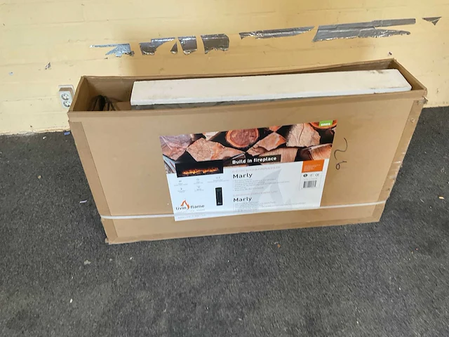 Livin' flame marly elektrische inbouwhaard – 2000w – zwart - afbeelding 1 van  3