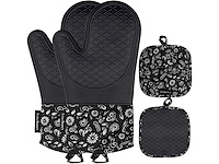 Living nine pannenlappen ovenwanten set, hittebestendig tot 350 graden (10x) - afbeelding 1 van  6