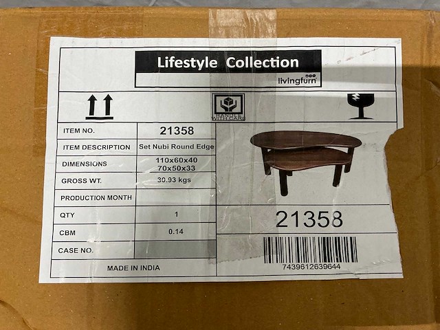 Livingfurn bijzettafel (5x) - afbeelding 1 van  4