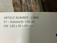 Livingfurn dakota tv meubel 120 x 35 x 80 cm - afbeelding 4 van  4