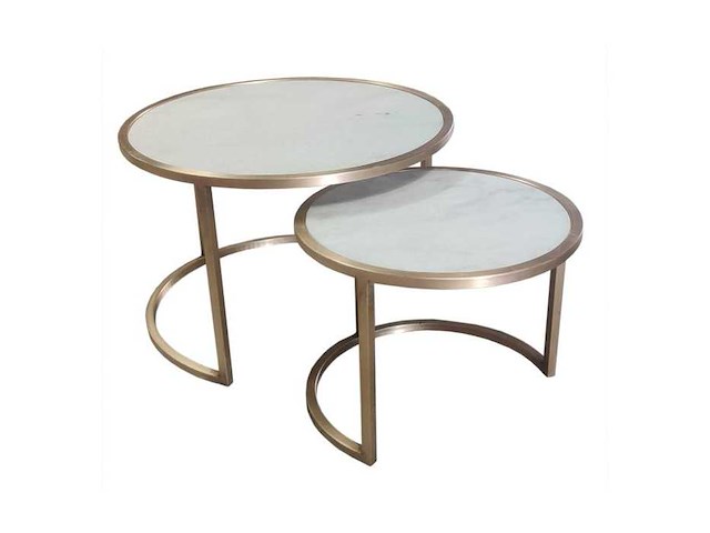 Livingfurn jamie marmeren salontafel - afbeelding 1 van  5