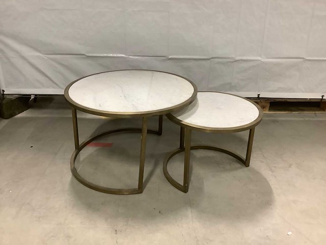 Livingfurn jamie marmeren salontafel - afbeelding 3 van  5