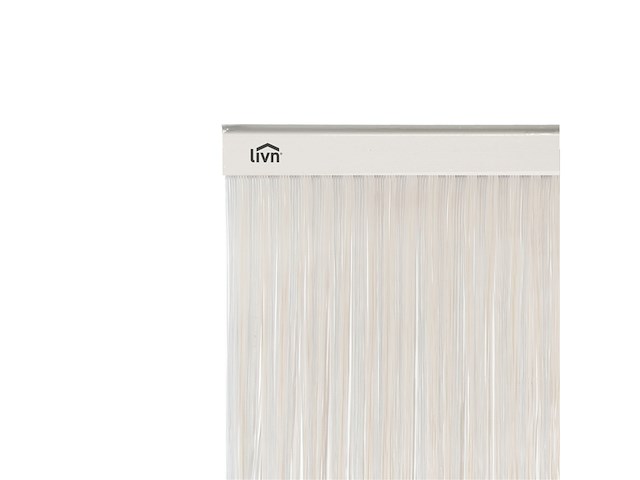 Livn deurgordijn lines wit 90x230cm - afbeelding 3 van  4