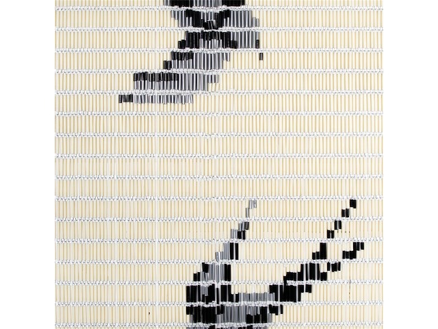 Livn deurgordijn tube zwaluwen 100x220 cm wit - afbeelding 1 van  6