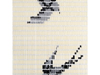 Livn deurgordijn tube zwaluwen 100x220 cm wit - afbeelding 1 van  6