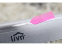 Livn deurgordijn tube zwaluwen 100x220 cm wit - afbeelding 6 van  6