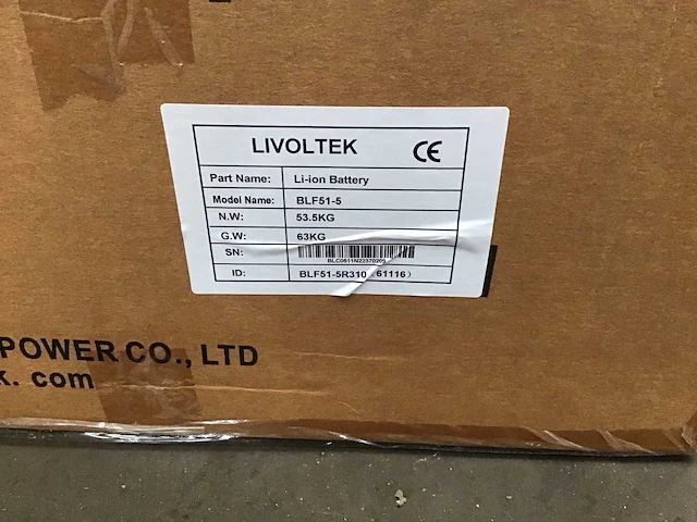 Livoltek blf51-5 lithium batterij - afbeelding 3 van  3