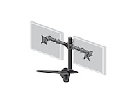 Liyama ds1002db1 bureausteun standaard dubbel hoogte verstelbaarzwart - afbeelding 2 van  4