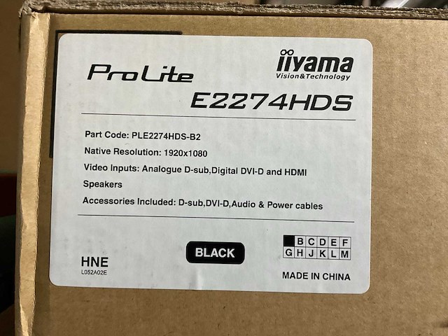 Liyama prolite e2274hds monitor (5x) - afbeelding 3 van  3