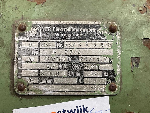 Lk 37/2 - electro motor - afbeelding 3 van  5