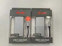 Lmp 8-port usb-c mini dock space gray (2x) - afbeelding 1 van  3
