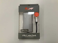 Lmp 8-port usb-c mini dock space gray - afbeelding 1 van  2