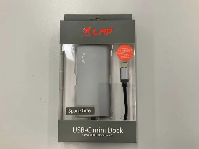 Lmp usb-c 8-port mini dock - afbeelding 1 van  2