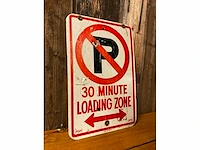 “loading zone” | horeca-/reclamebord - afbeelding 3 van  5