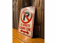 “loading zone” | horeca-/reclamebord - afbeelding 4 van  5