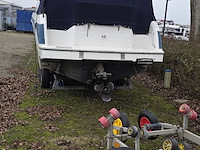 (locatie biddinghuizen) kajuitboot, bayliner, 2655, wit, 1992, met mercruiser motor - afbeelding 25 van  30