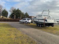 (locatie biddinghuizen) kajuitboot, bayliner, 2655, wit, 1992, met mercruiser motor - afbeelding 26 van  30