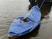 (locatie groningen) houten zeilboot, gmc, incl. buitenboordmotor - afbeelding 1 van  6