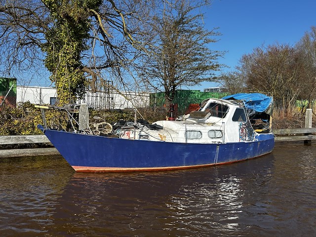 (locatie groningen) stalen kruiser, owd 1d, met inboard motor - afbeelding 6 van  6