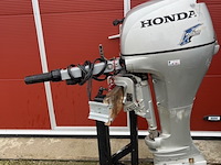 ( locatie heerenveen ) honda 8pk buitenboordmotor, honda, bf 8 lhsu, grijs / chroom, 2010 - afbeelding 2 van  7