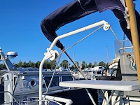 (locatie sint nicolaasga) klassieke stalen motorkruiser, "blauwe reiger", incl. boottrailer - afbeelding 15 van  154