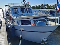 (locatie sint nicolaasga) klassieke stalen motorkruiser, "blauwe reiger", incl. boottrailer - afbeelding 20 van  154