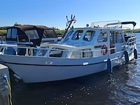 (locatie sint nicolaasga) klassieke stalen motorkruiser, "blauwe reiger", incl. boottrailer - afbeelding 21 van  154