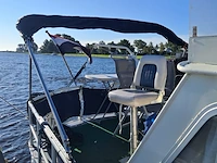 (locatie sint nicolaasga) klassieke stalen motorkruiser, "blauwe reiger", incl. boottrailer - afbeelding 35 van  154