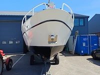 (locatie sint nicolaasga) klassieke stalen motorkruiser, "blauwe reiger", incl. boottrailer - afbeelding 55 van  154