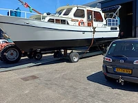 (locatie sint nicolaasga) klassieke stalen motorkruiser, "blauwe reiger", incl. boottrailer - afbeelding 61 van  154