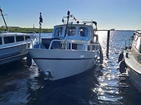(locatie sint nicolaasga) klassieke stalen motorkruiser, "blauwe reiger", incl. boottrailer - afbeelding 67 van  154