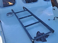 (locatie sint nicolaasga) klassieke stalen motorkruiser, "blauwe reiger", incl. boottrailer - afbeelding 91 van  154